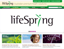 Tablet Screenshot of lifespringvitamin.com